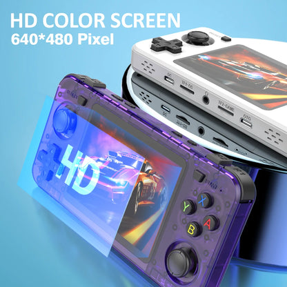 R36H Retro Handheld Game Console, powered by Arkos OS, 3.5-inch IPS display, 64G